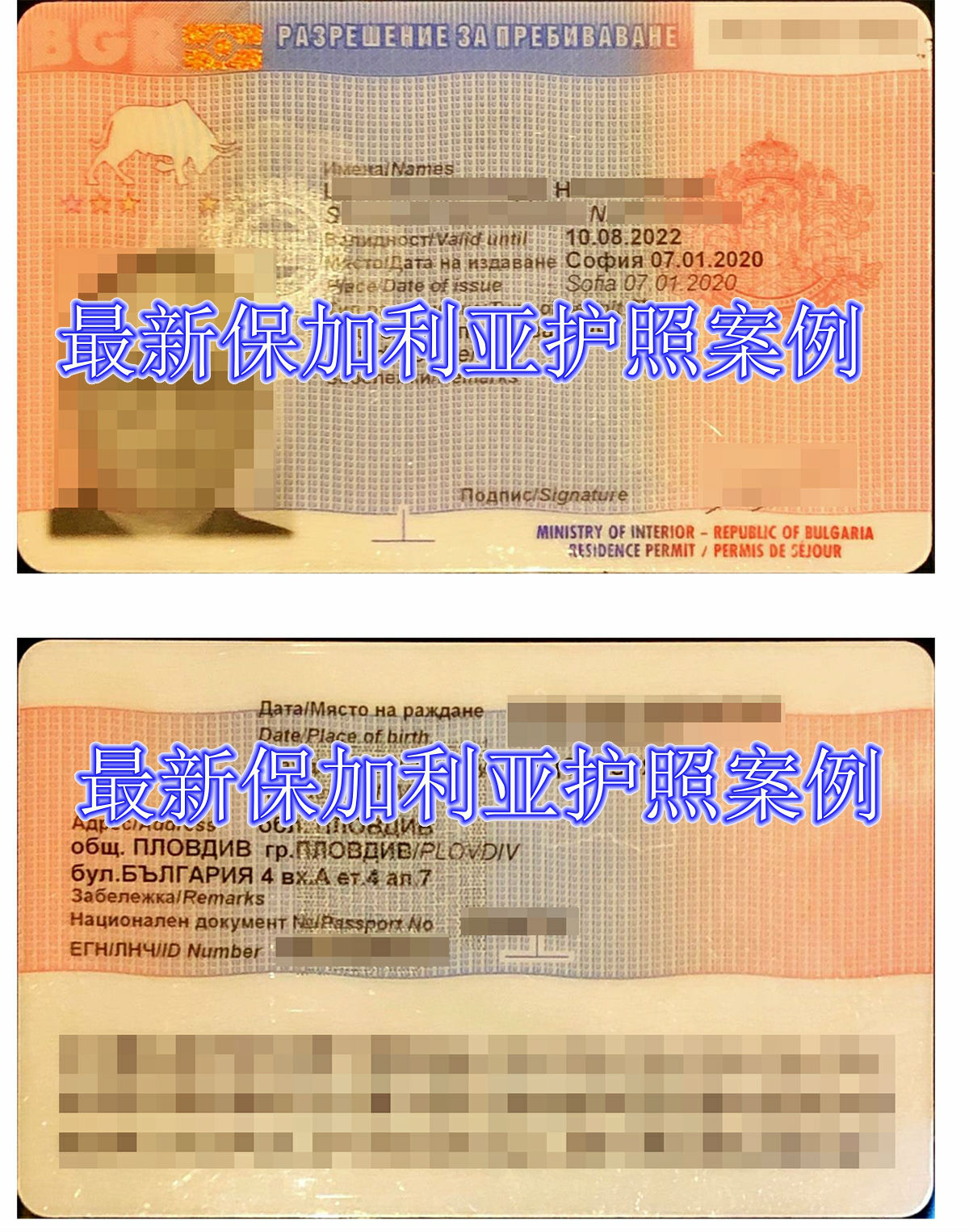 保加利亚护照案例(出国速递)