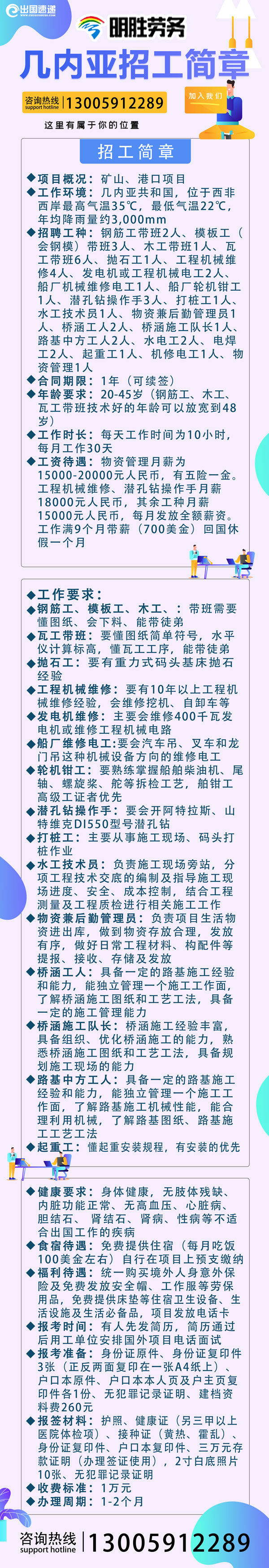 几内亚劳务-招聘工人