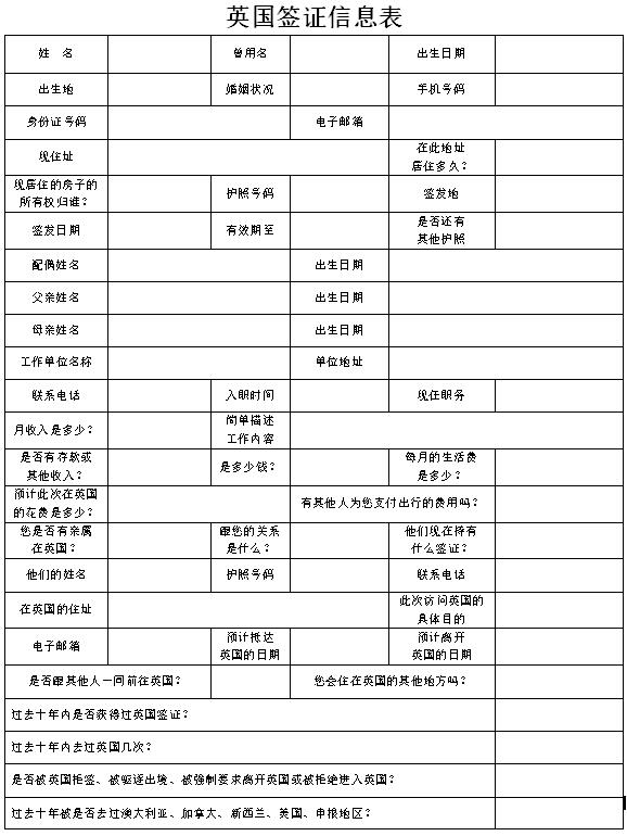 出国签证-英国签证