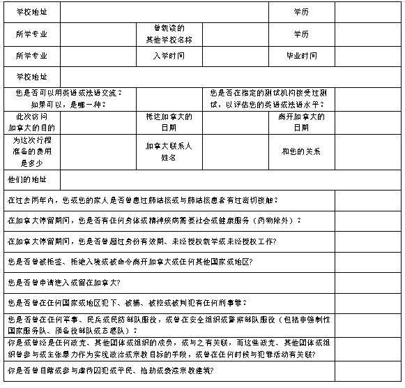 出国签证-加拿大签证