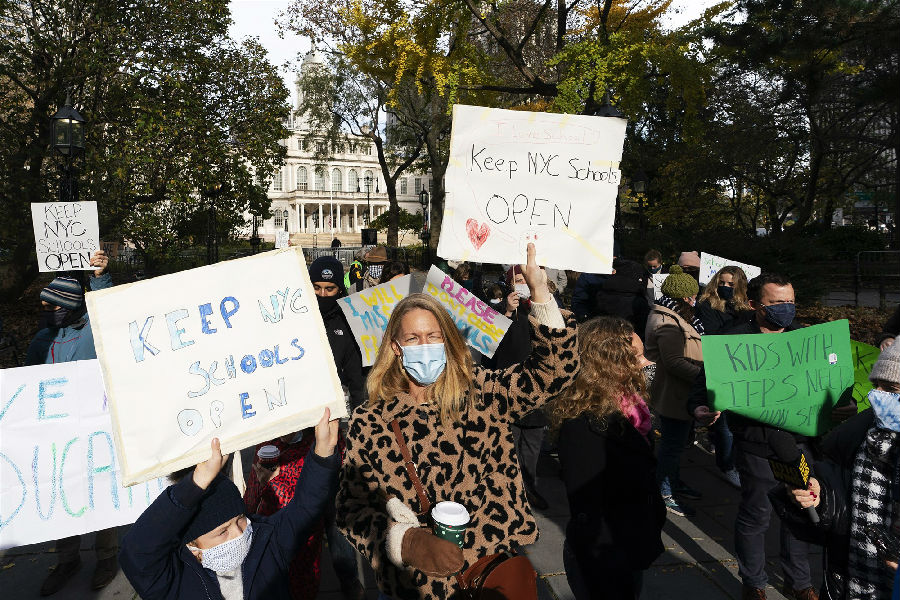 纽约地区家长表示不满