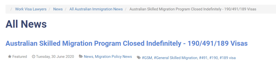 澳洲技术移民已关闭,中国人拿绿卡