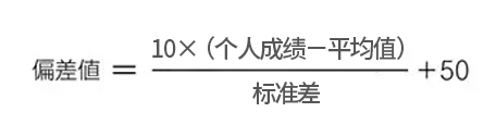 偏差值公式 偏差值公式