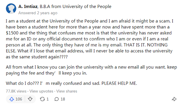 A.Imtiaz认为学校没有确认他的身份